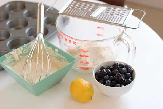 blueberry muffin ingredients