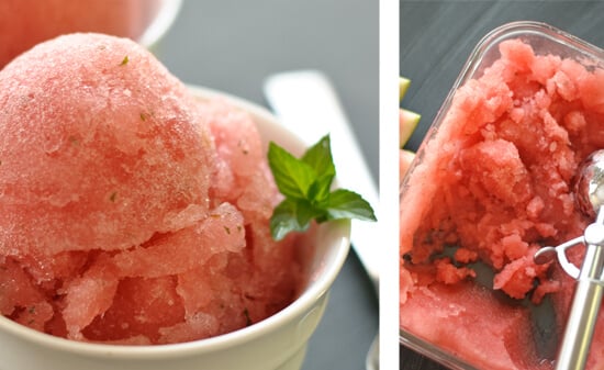 watermelon-mojito-sorbet-recipe watermelon sorbet