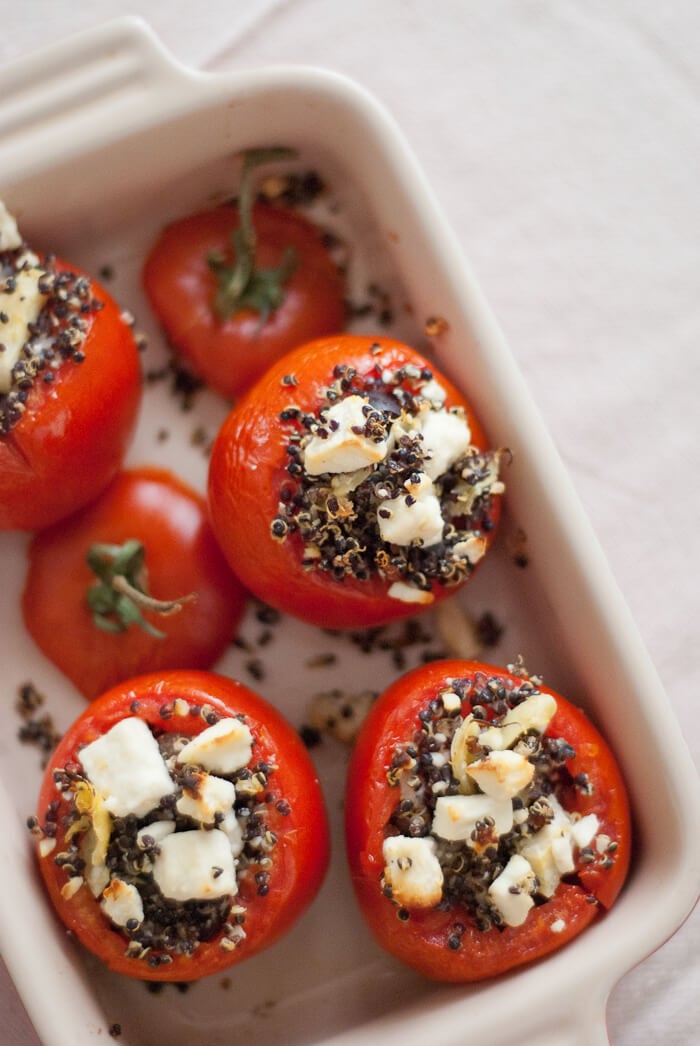 baked tomatoes with quinoa baked tomatoes with quinoa