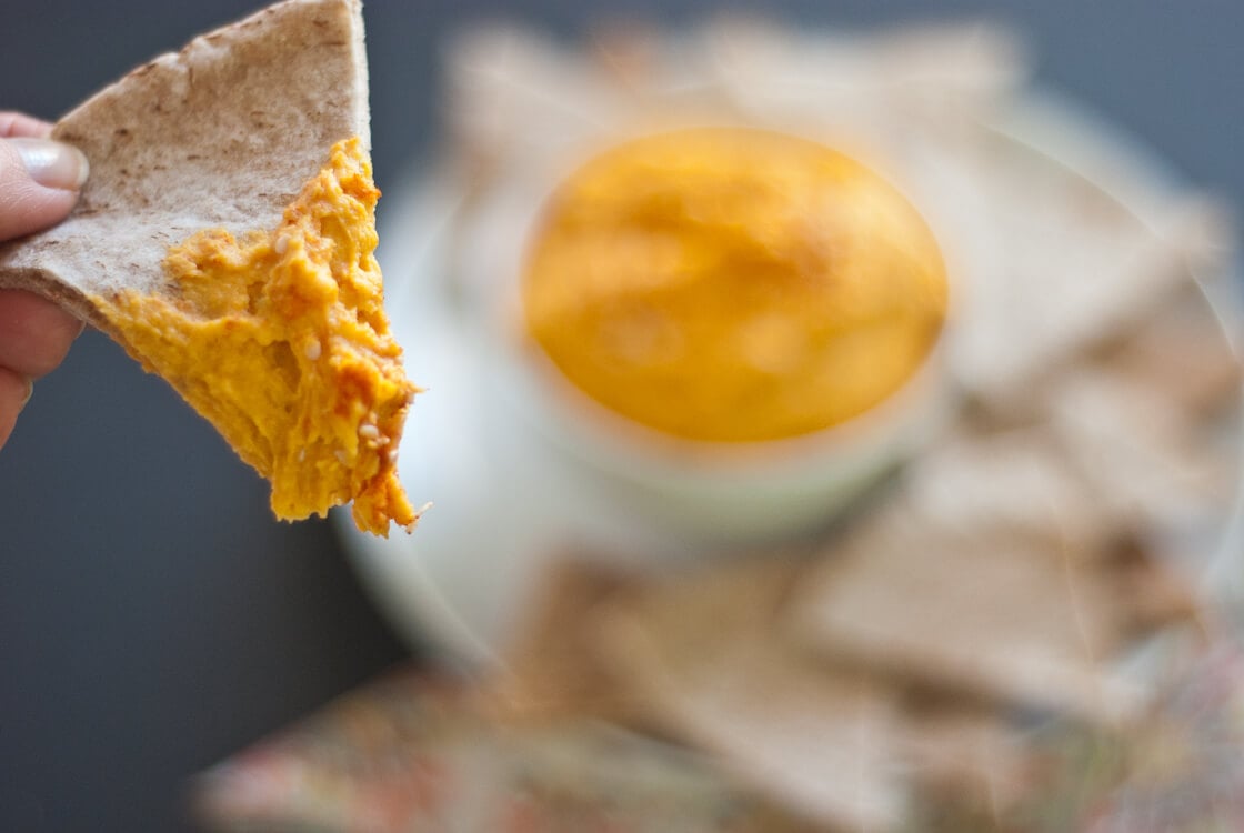 sweet potato hummus dip