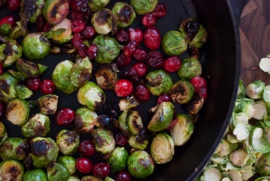 roasted brussels sprouts with cooked fresh cranberries roasted brussels sprouts with cooked fresh cranberries