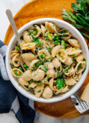 bowl of springtime pasta