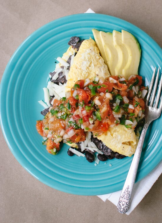 Tex-Mex Omelet with Roasted Cherry Tomato Salsa