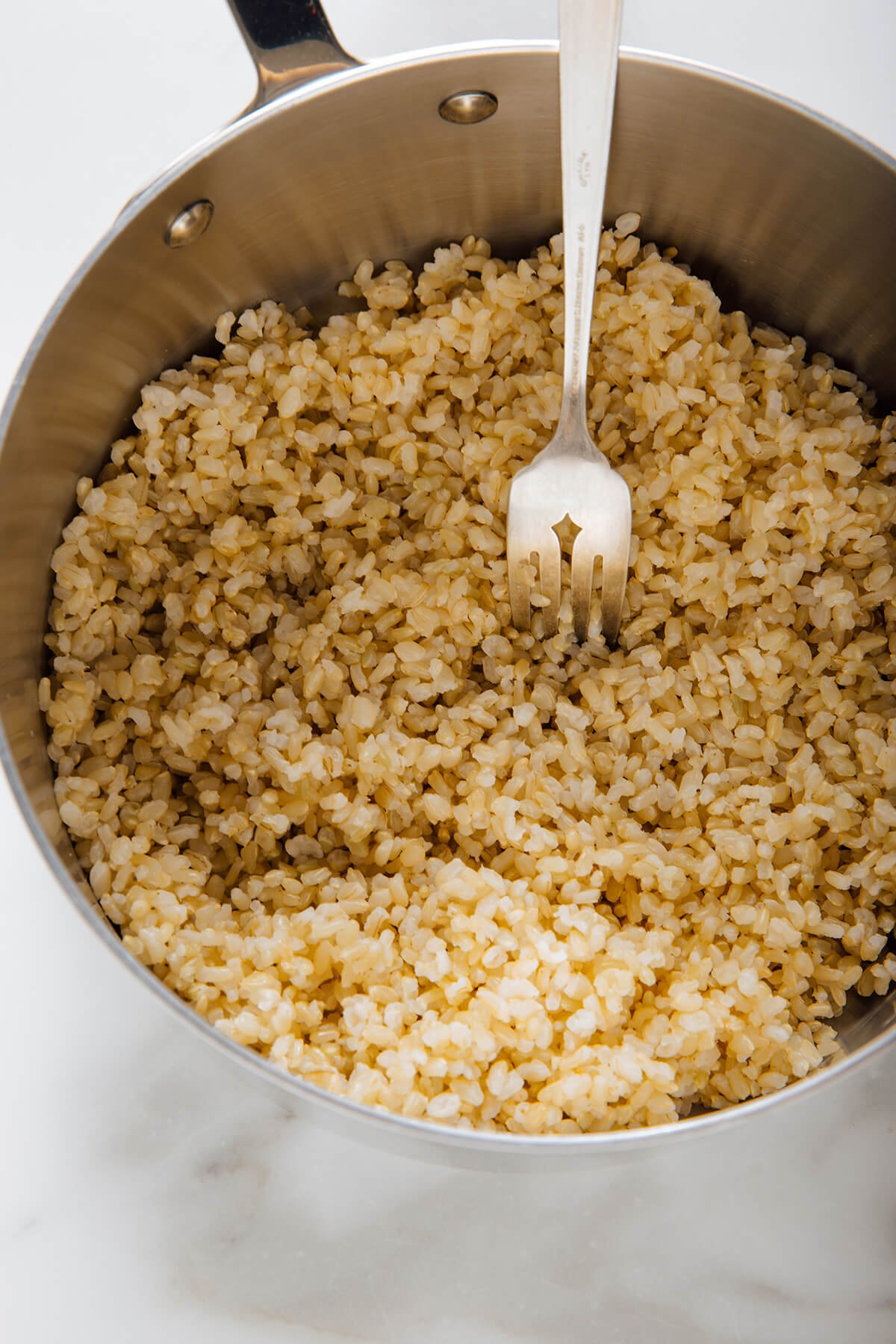 cooked brown rice