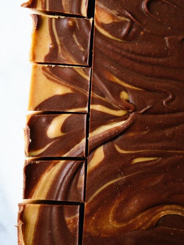 Chocolate peanut butter freezer fudge