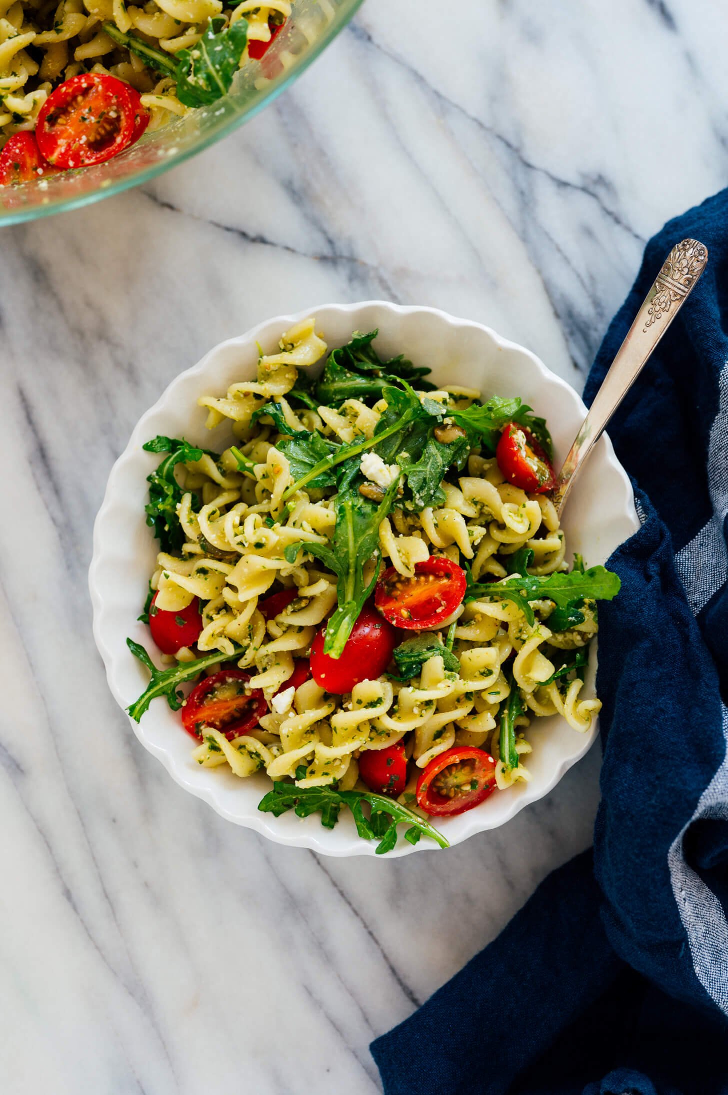 pasta salad with pesto