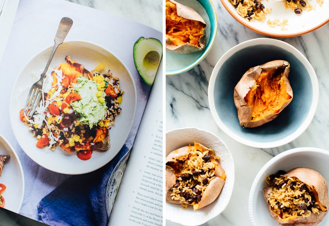 how to make sweet potato burritos