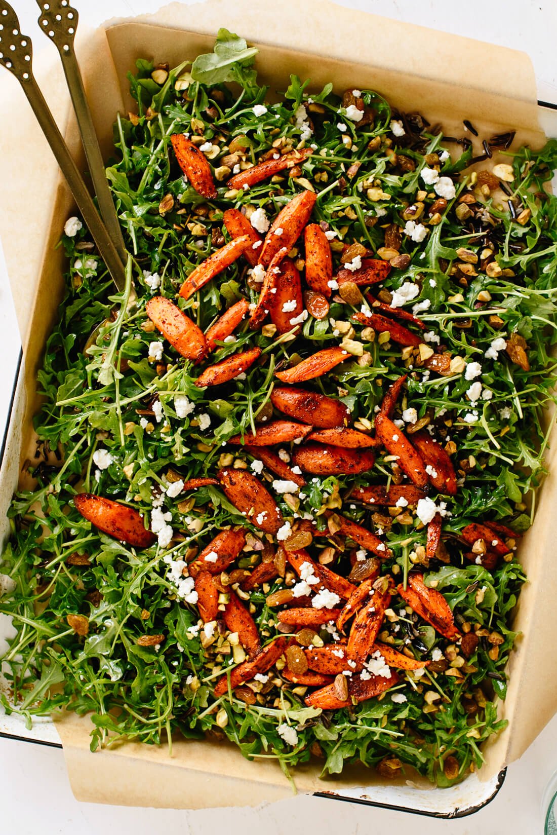Moroccan Roasted Carrot, Arugula, and Wild Rice Salad