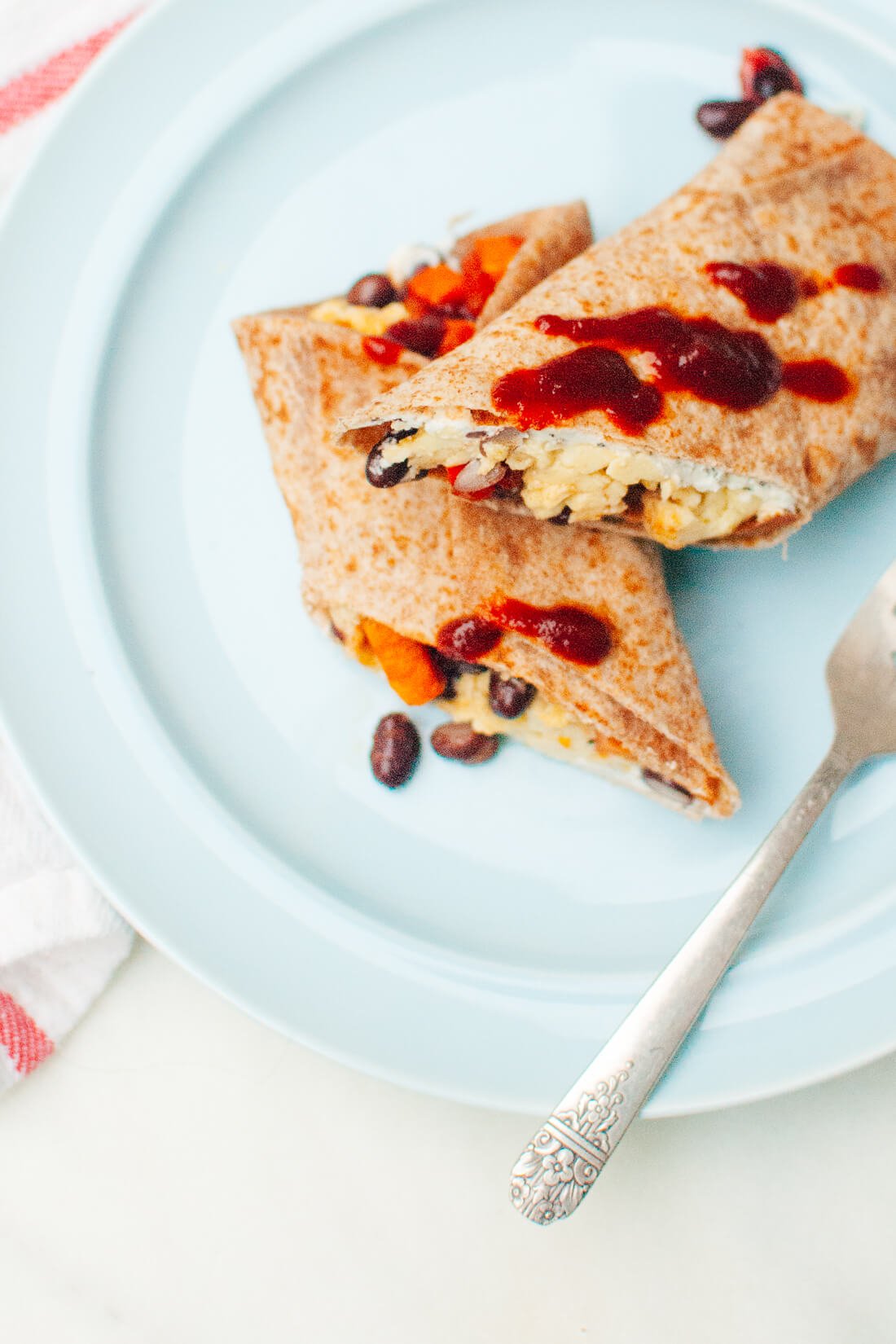 Healthy Freezer Breakfast Burritos