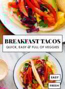 vegetarian breakfast tacos