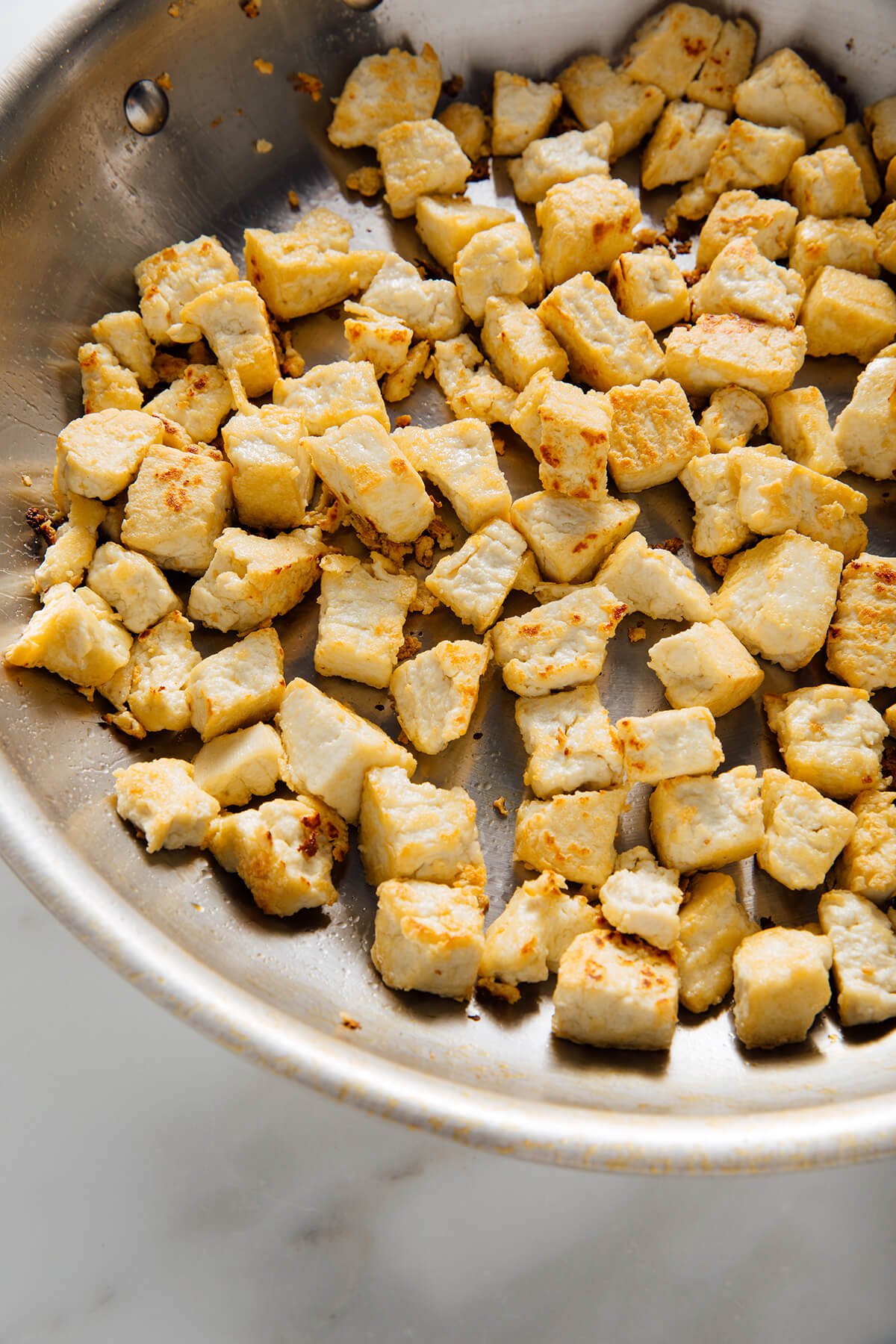 sauteed crumbled tofu